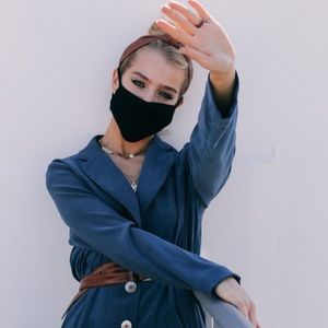 IN STOCK! 1 PC Black Adult Cotton Face Mask